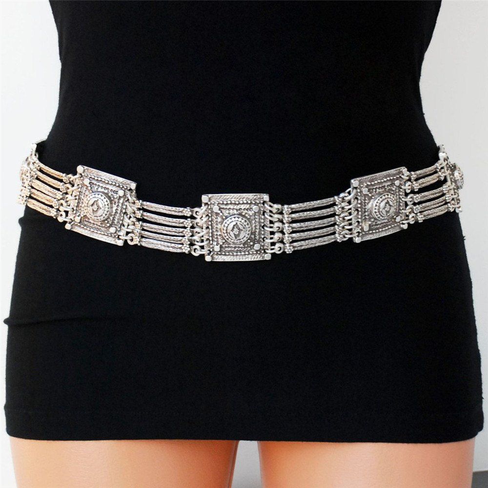 

Tribal bohemian boho body jewelry silver