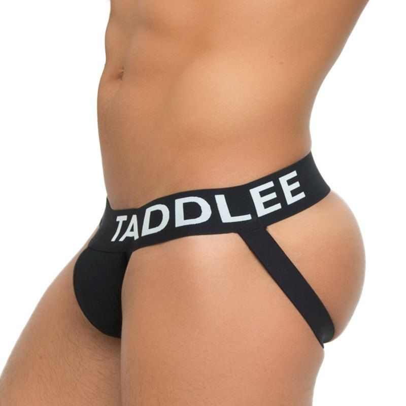 

Taddle Sexy Men Underwear Jock Straps Cotton G Strings Thong Low Rise Jockstraps Brief Bikini Backless Buttock, Black