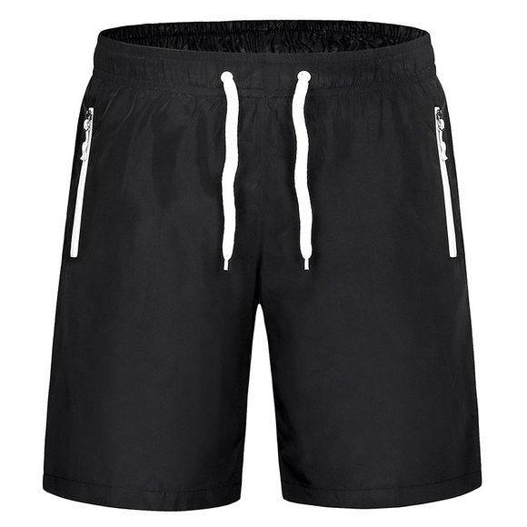 Les hommes étendent la taille grande vitesse les vêtements secs de sports et les shorts de loisirs - Blanc 7XL