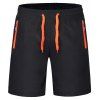 Les hommes étendent la taille grande vitesse les vêtements secs de sports et les shorts de loisirs - Tangerine XL