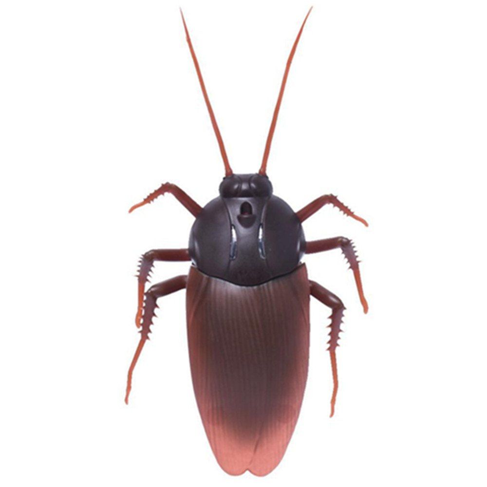 

Sandistore Infrared Remote Control Realistic Fake Cockroach RC Prank Toys Insects Joke Scary Trick, Brown