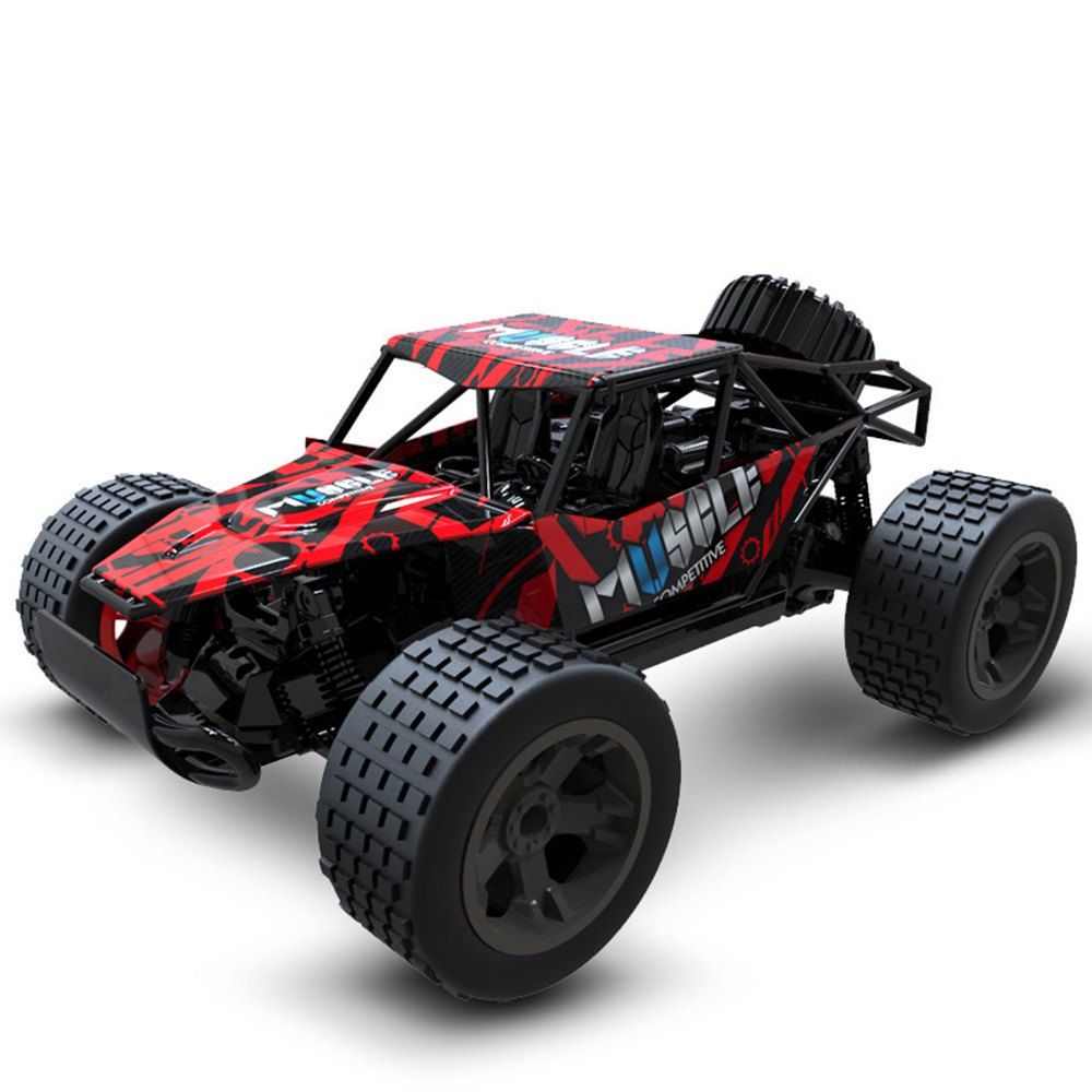 

RC Car 4WD 2.4GHz Rock Crawlers Rally climbing Car Motors Bigfoot Car Remote Control Model Off-Road Vehicle T, Red-gray