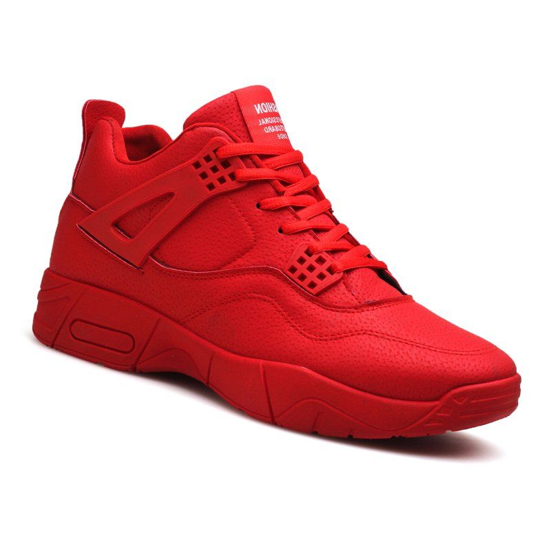

Men Casual Trend of Fashion Winter Rubber Outdoor Lace Up Snow Ankle Boots, Red