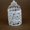 Zakka Creux Bougeoirs Cage Bougeoirs Ou Fer Forgé Chandelier - BlancB 
