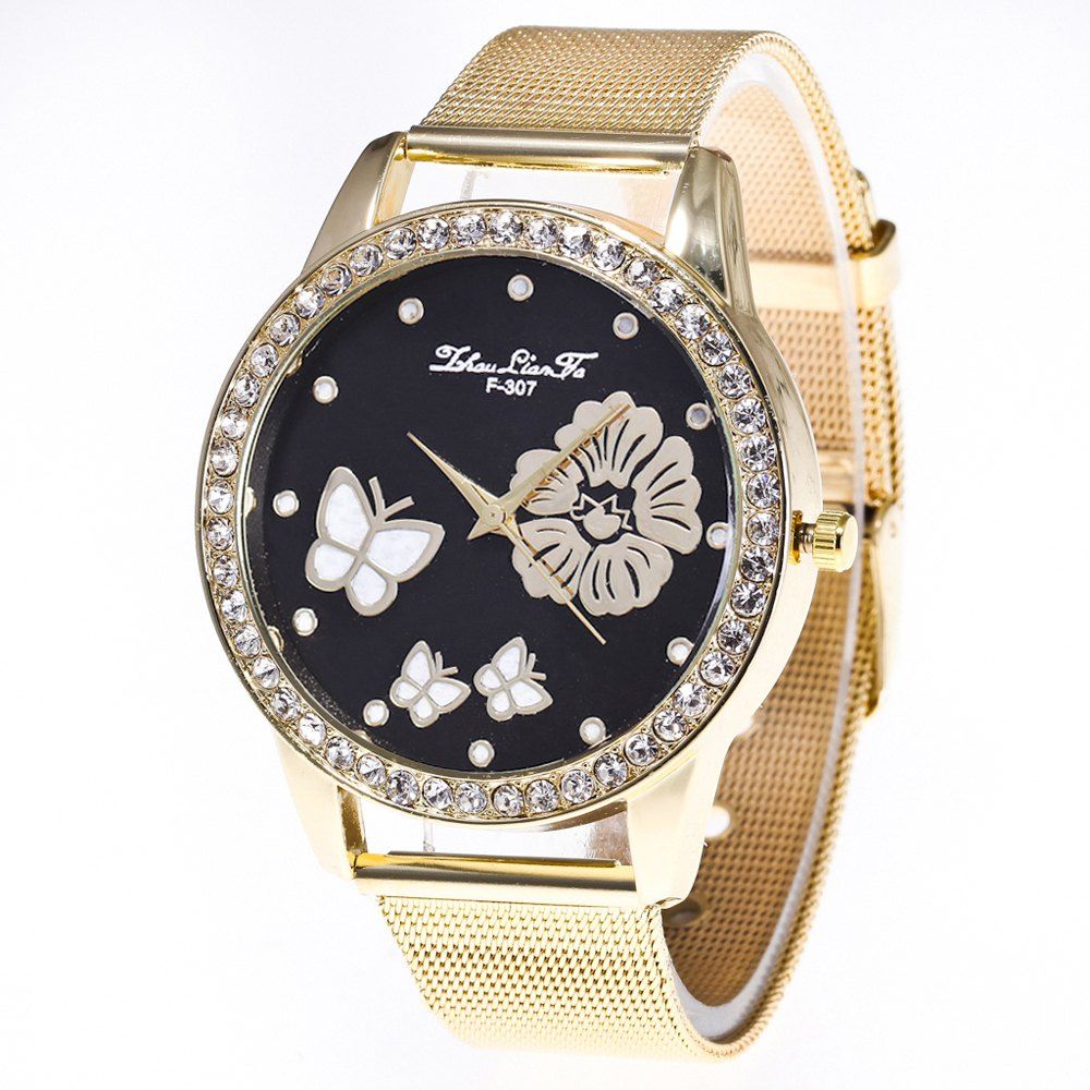 

ZhouLianFa New Casual Outdoor Diamond Quartz Watch, Golden