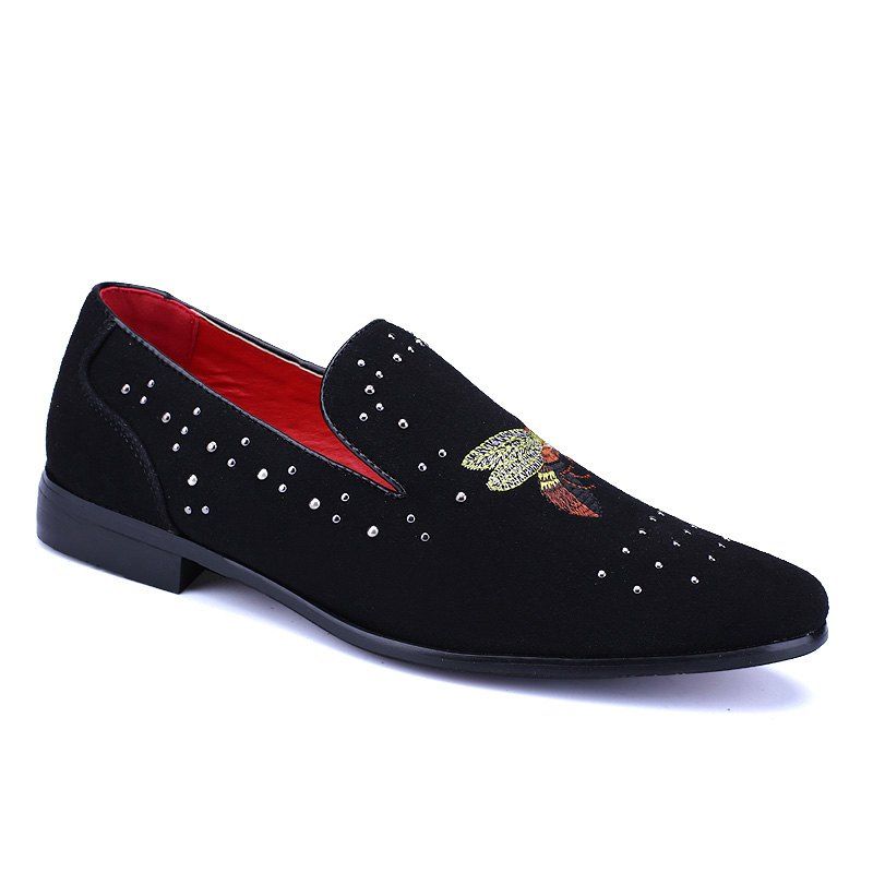 

Pidele M535 Eyelet Rivet Small Leather Shoe, Red
