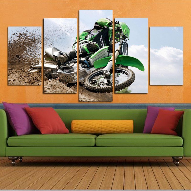 

Modern Canvas HD Prints Frameless Home Wallart Decoration 5pcs, Colorful