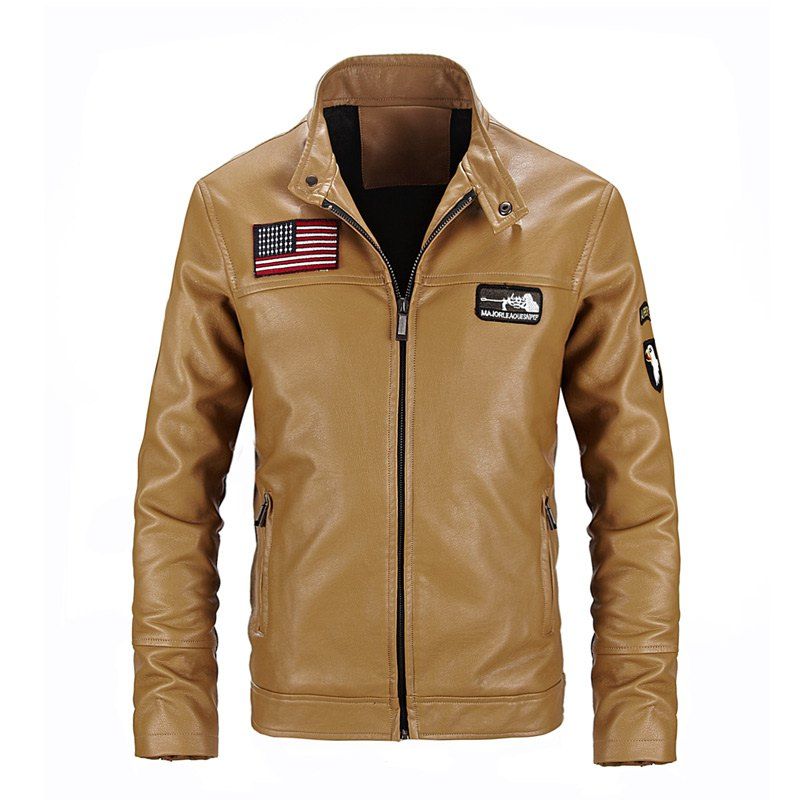 [41% OFF] 2021 Air Force One Leather Jacket Spring Tide Flying Tigers ...