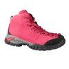 HUMTTO Chaussures de randonnée pour femme Bottes d'escalade en cuir Baskets en cuir à lacets - Rouge Rose 36