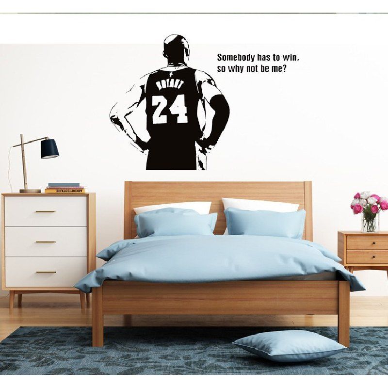 

DSU NBA basketball Star Star Bryant Bryant Dormitory Bedroom Bedroom Wall Stickers, Black