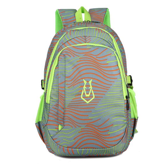 FLAMEHORSE Hommes femmes Casual Sports Voyage Sac En Plein Air Alpinisme Voyage Sac À Dos - Gris Clair 