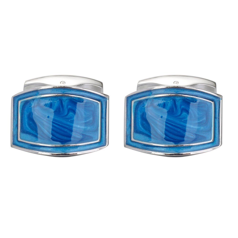 

Luxury New Shirt Cufflinks for Mens Brand Cuff Buttons Blue High Quality Cuff Button