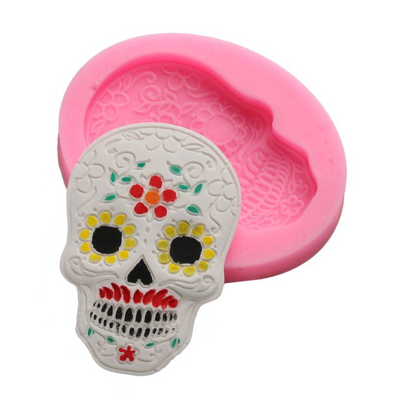 

Halloween Silicone Cake Decoration Mold Dessert Chocolates Cake Decorating Tools Baking Tools Silicone Mold, Pink