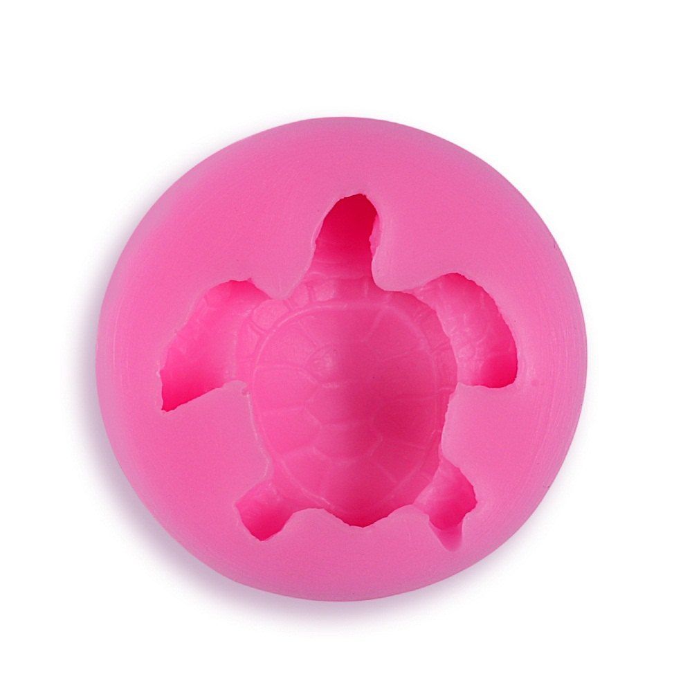 

Facemile DIY Sea Turtle Cake Decorating Tools Fondant Chocolate Pudding Silicone Cake Mold Baking Tools Tortoise Pastry Soap, Pink