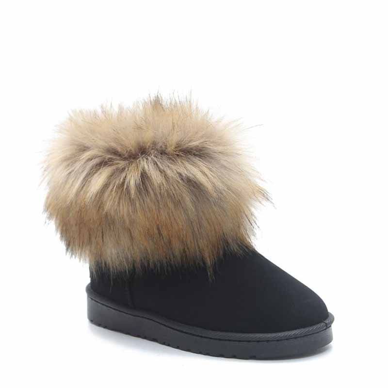 

Korean Winters with Velvet Boots, Black