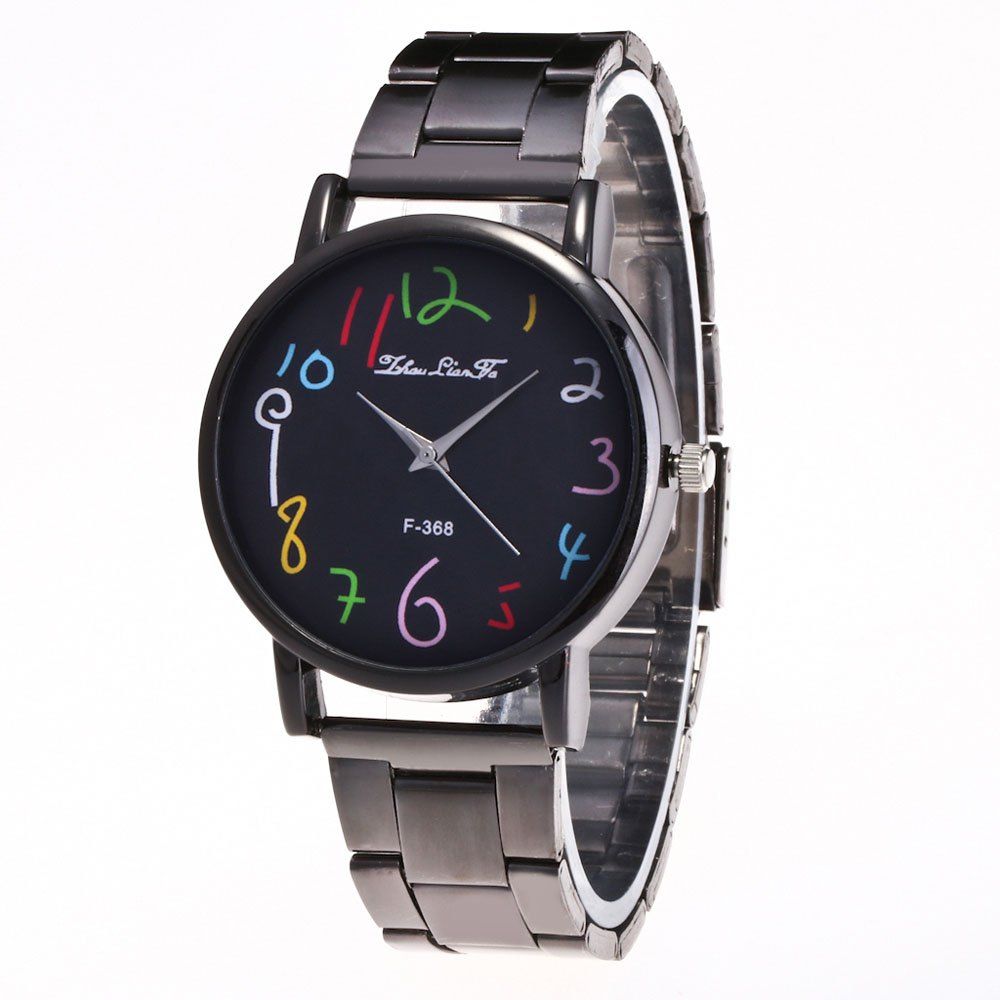 

ZhouLianFa Brand Fashion Black Belt Luxury Lady Business Digital Quartz Watch