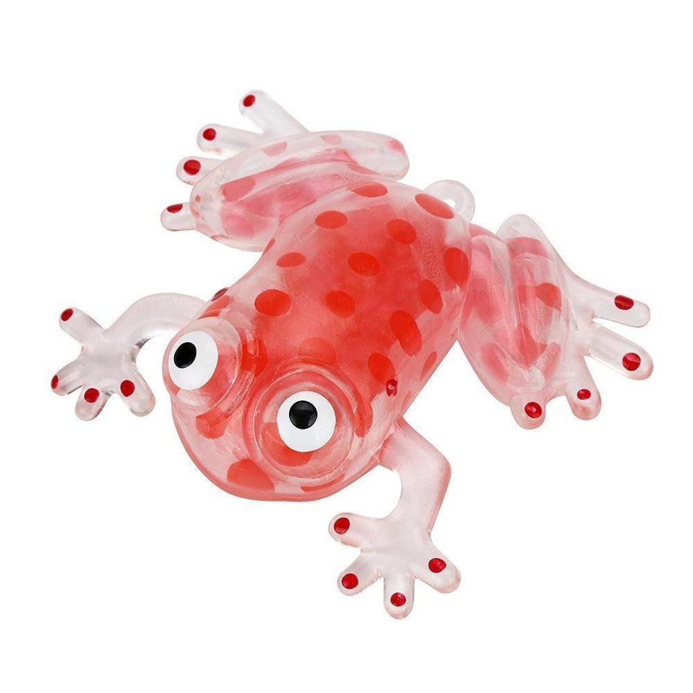 

Novelty 6cm Bead Stress Ball Sticky Squeeze Frogs Squeezing Stress Relief Toy 4 Colors, Red