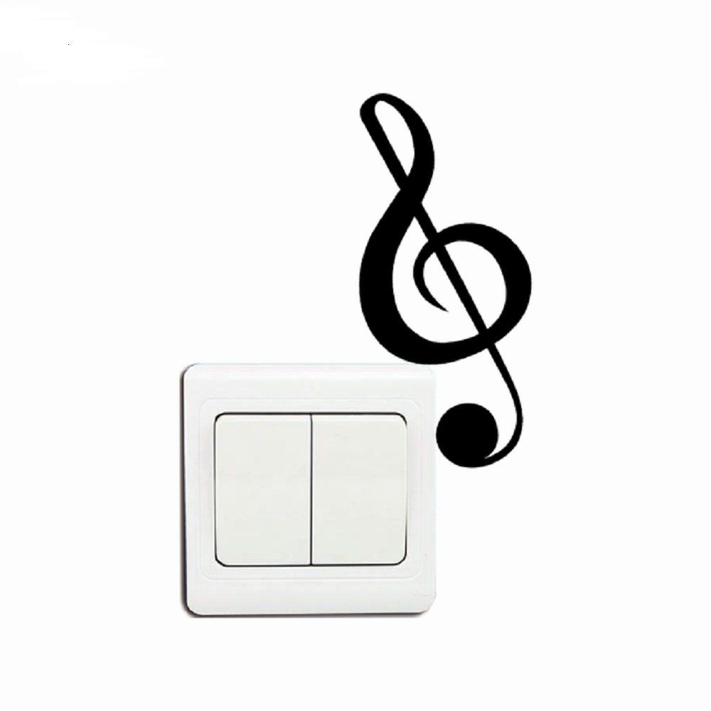 41 Off 2020 Cartoon Music Vinyl Switch Sticker Stores Decorate