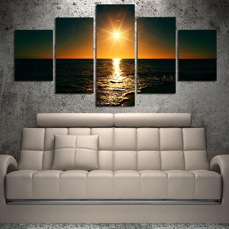 

Modern Frameless Canvas Prints HD Home Wall Decoration 5pcs, Colorful