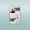 Côté foncé Light Side Sticker Autocollant Wall Decal Décor à la maison - Noir 10.9 X 7.3 CM