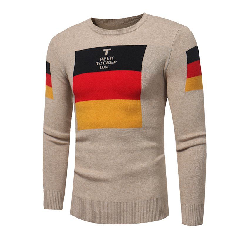 

New Winter Men T-Shirt Color Sweater W383, Khaki