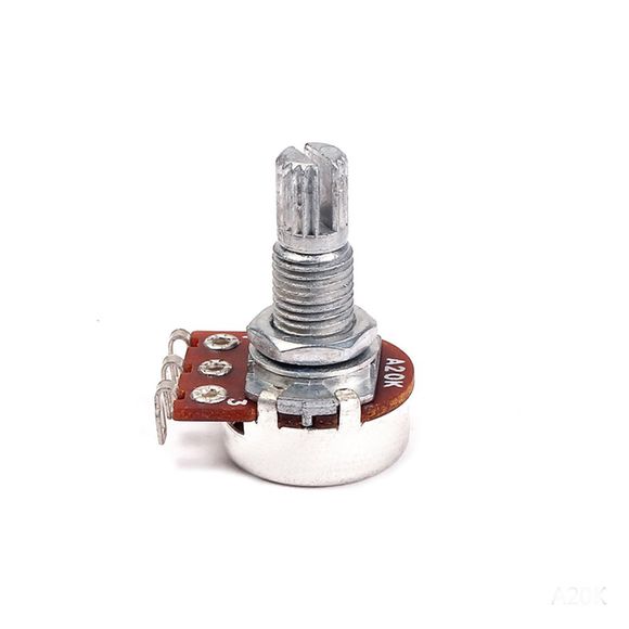 Potentiomètre A20K Audio Tone Control Taper Potentiomètre Guitare Accessoire - Argent 