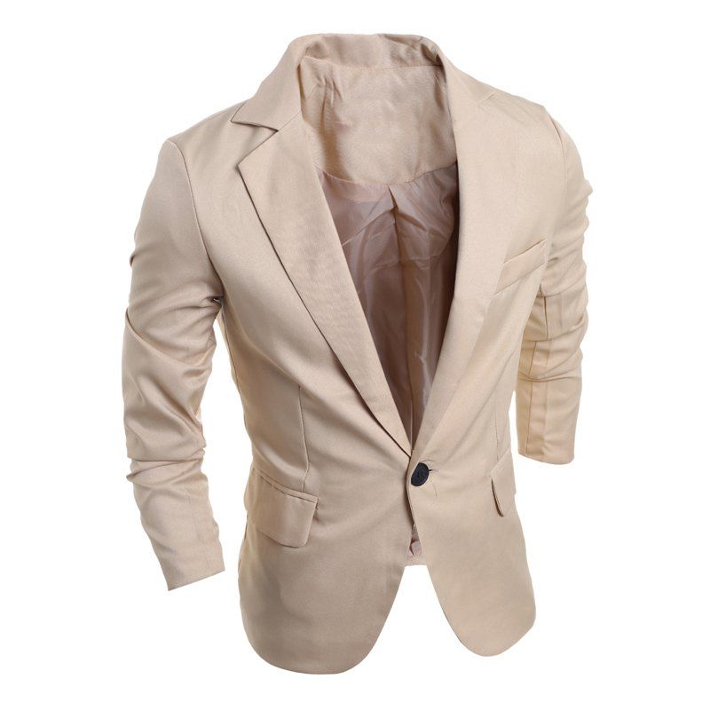 

2018 New Suit Jacket For Men Terno Masculino Suit Blazers Jackets, Khaki