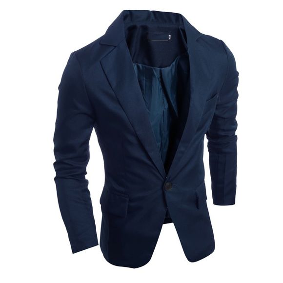 2018 Nouveau Costume Veste Pour Hommes Terno Masculino Costume Blazers Vestes - Cadetblue M
