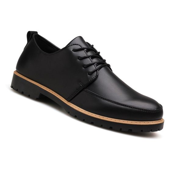 Nouvelles chaussures en cuir décontractées pour l'automne - Noir 41
