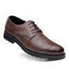 Hommes Casual tendance de la mode en cuir en caoutchouc Solid Outdoor Busness Chaussures de mariage - Brun D Style 42