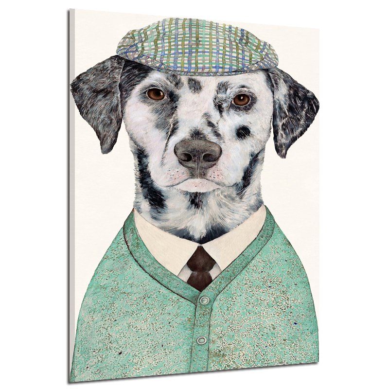

Modern Frameless Canvas Print of Cartoon Dog for Home Decoration, Colorful