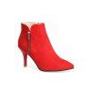Sexy avec une fine bottes fines bottes à talons - Rouge 34