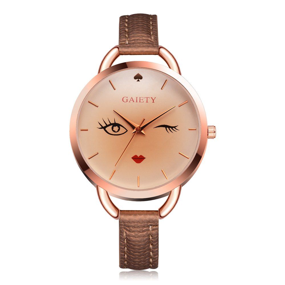 

GAIETY G500 Ladies Rose Gold Fashion Watch, Brown