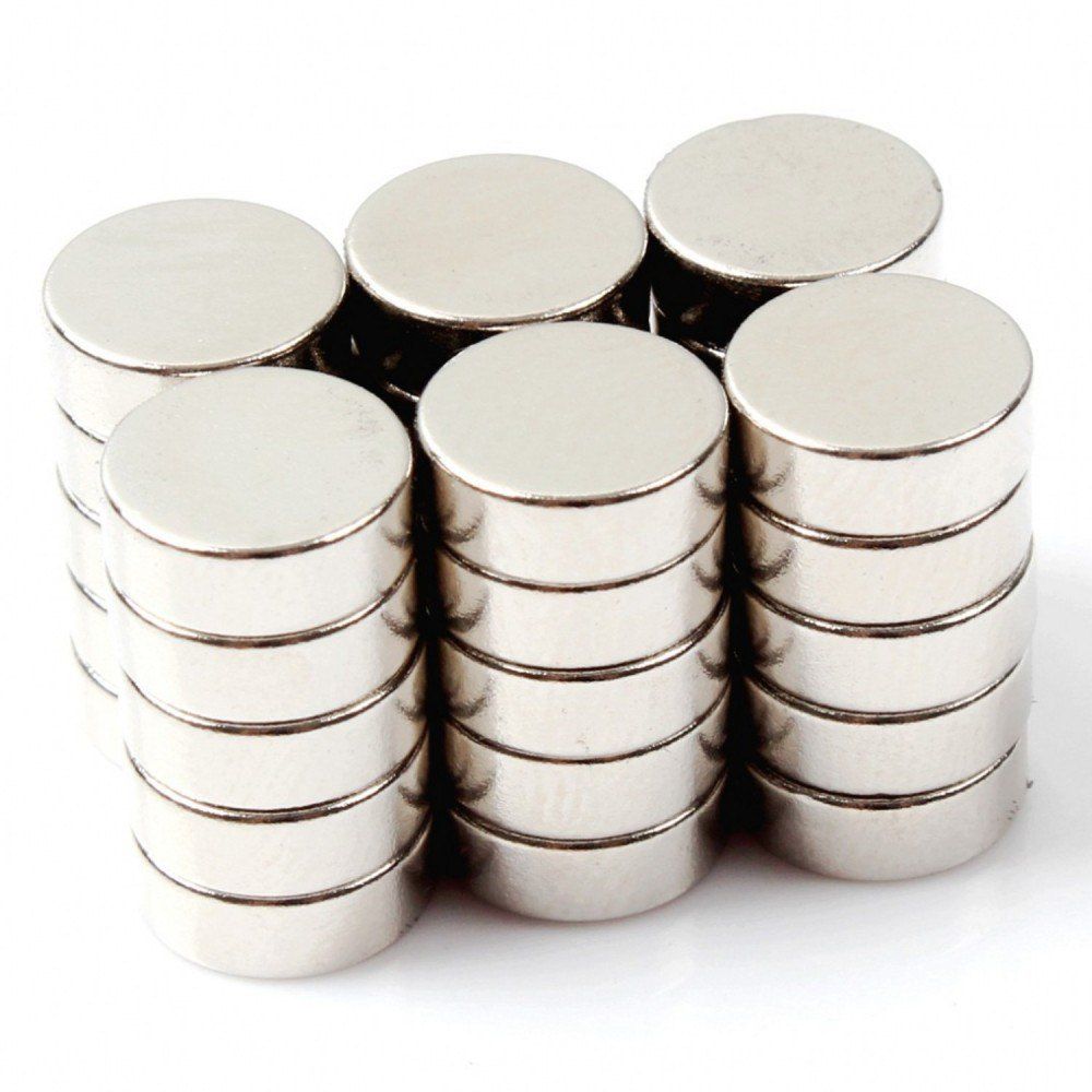 

Round Cylinder Magnets 8X3 Mm Multi-Use for Fridge Door Whiteboard Magnetic Map Bulletin Boards Refrigerators 35 Pcs, Silver