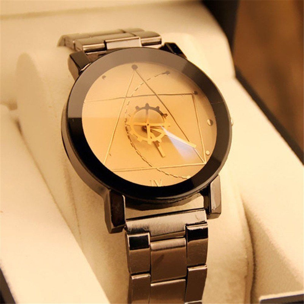 

REEBONZ New Luxury Watch Fashion Stainless Steel Watch for Man Quartz Analog Wrist Watch, White