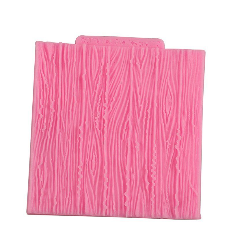 

Facemile Tree Bark Line Texture Stripe Fondant Cake Mold Silicone Cake Lace Broder Mold For Kitchen Baking Decoration Tool, Pink