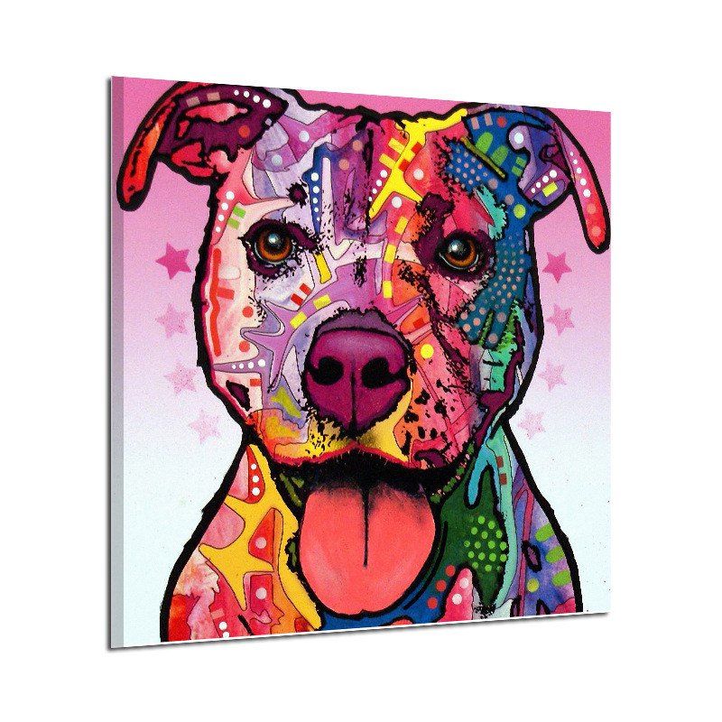 

lovely Dog Color Without Frame Oil Painting, Colour