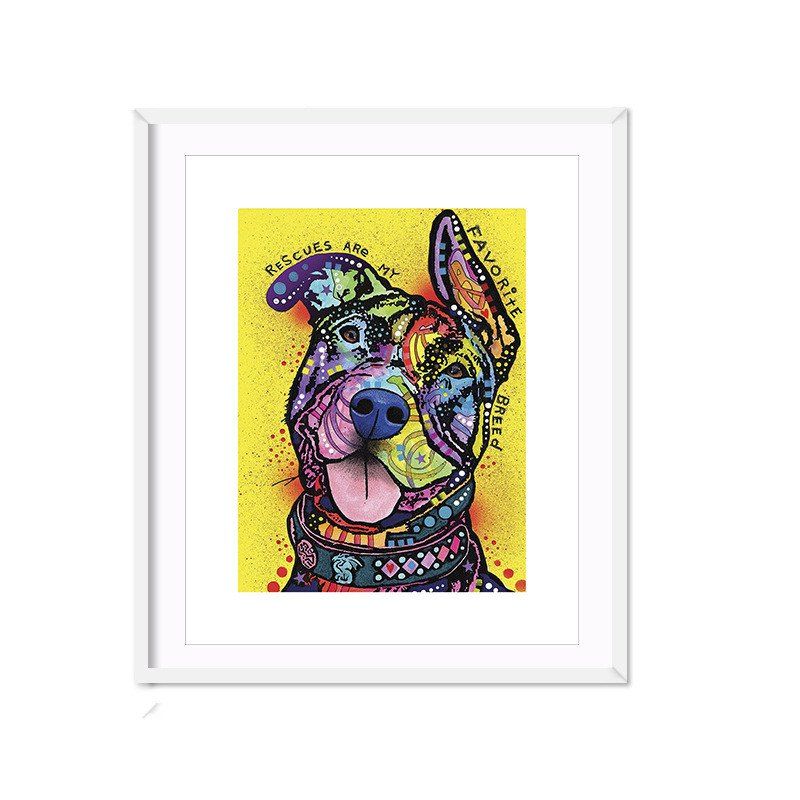 

Abstract Cute Dog Without Frame Oil Painting, Colour