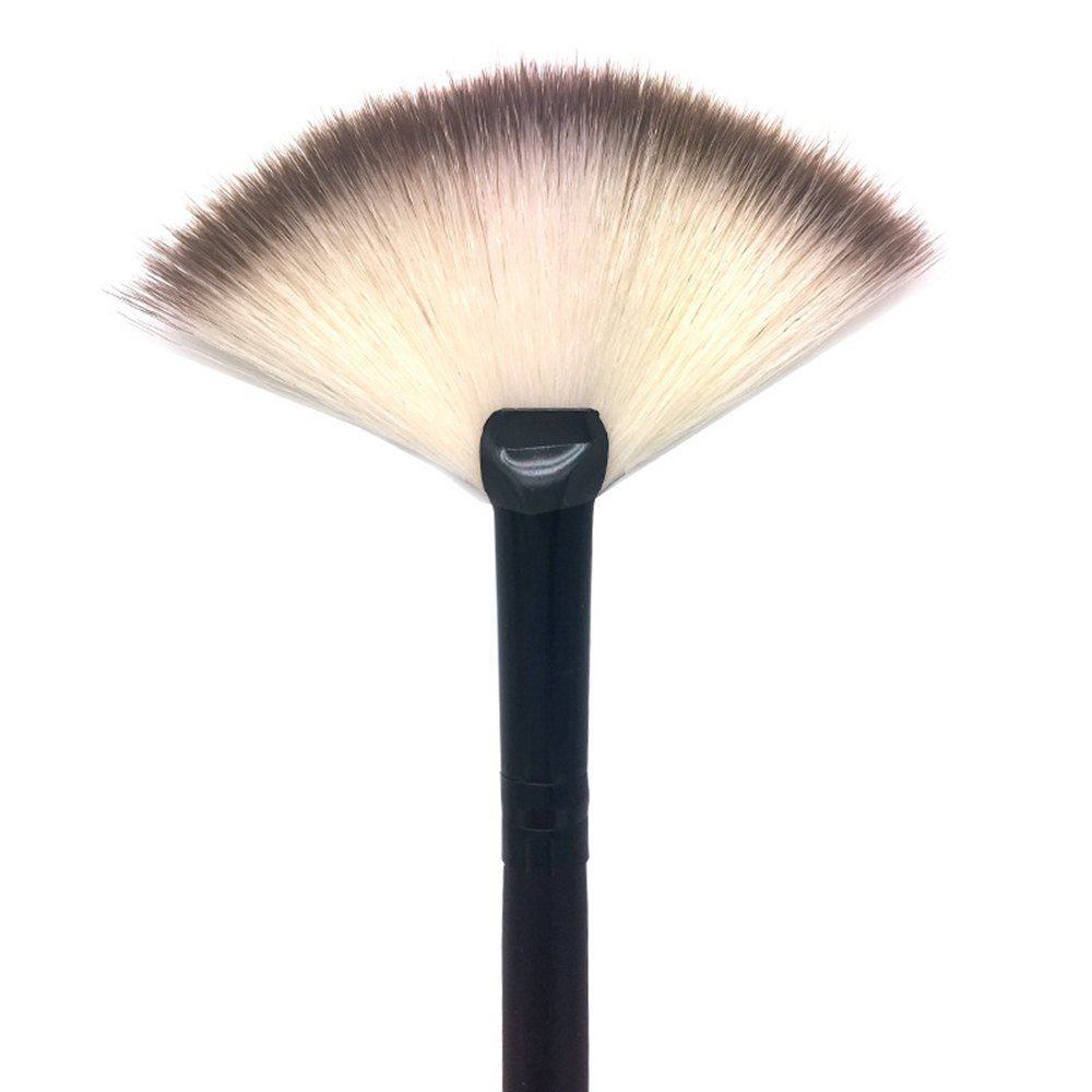 

1Pc Fan Powder Concealer Mixed Finishing Highlighter Makeup Art Brush Beauty, Black