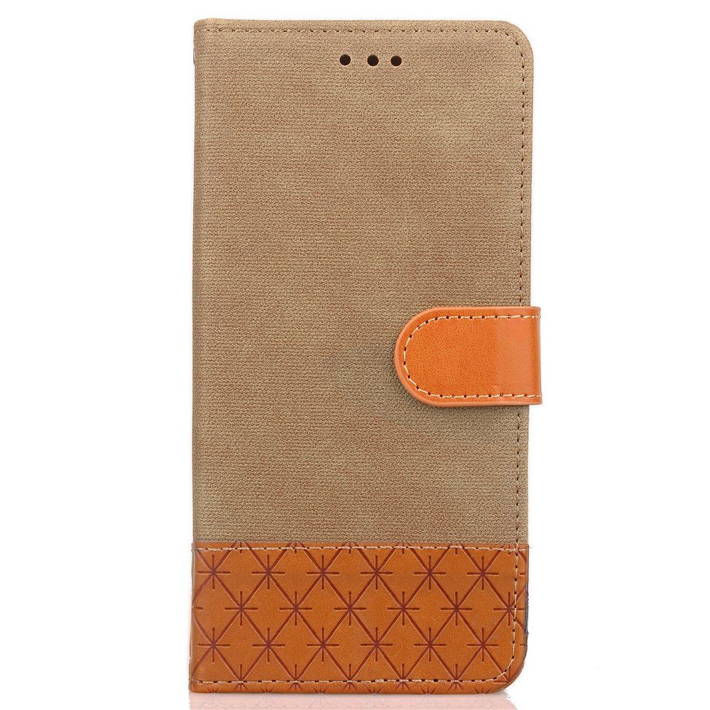 

Hit Color Cowboy stripes Leaf Card Lanyard Pu Leather Cover for Vodafone Smart turbo 7 Vfd500, Palomino