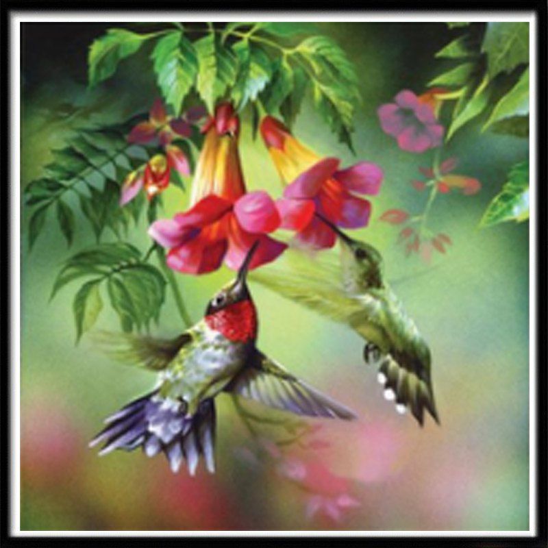 

NAIYUE 9434 Animal Bird Print Draw Diamond Painting Diamond Embroidery, Colormix