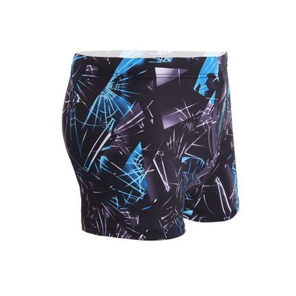 Pantalon Shorts Micro-élastique mi-hauteur pour hommes Boho Pantalon Shox Active Pantalon élastique pour pantalons imprimés - Bleu XL