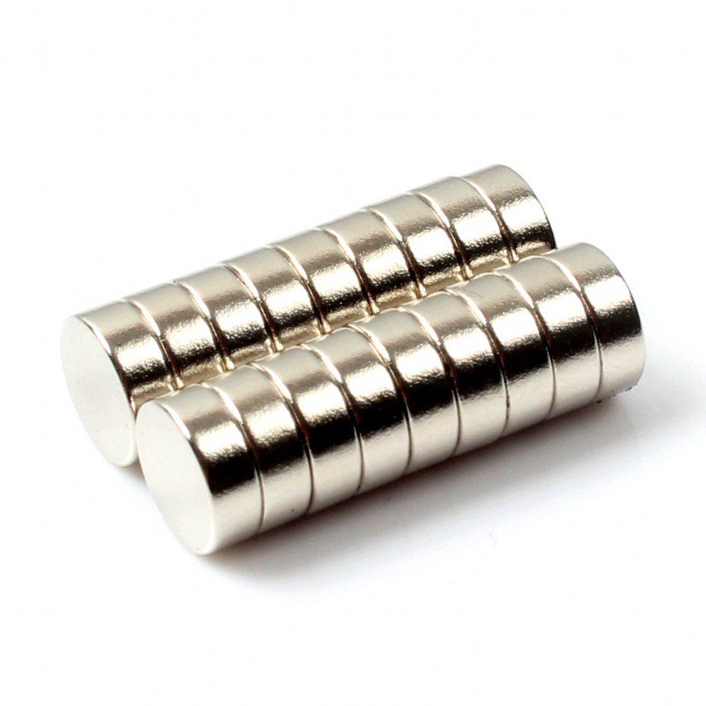 

35-Pack 6 x 2mm Round Magnets, Silver