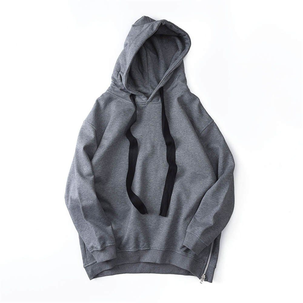 

Men's Hoodie Casual Fashion Solid Color Hoodie, Gray
