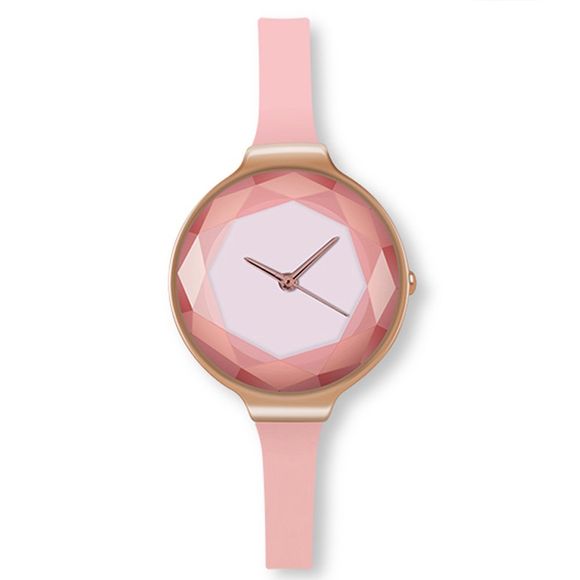 Cooho Montre Femmes Exquis Diamant Quartz Dames Montre De Mode En Cuir Montre-Bracelet Femmes Montres Saat Relogio Feminino - Rose 