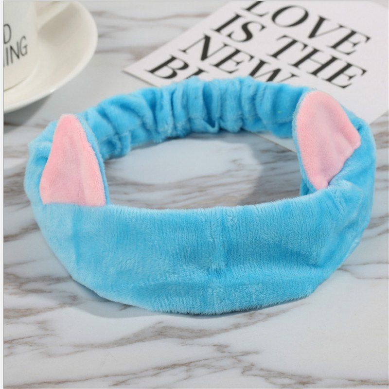 

Super adorable cat ears headband with hair washing and dressing Headband, Blue