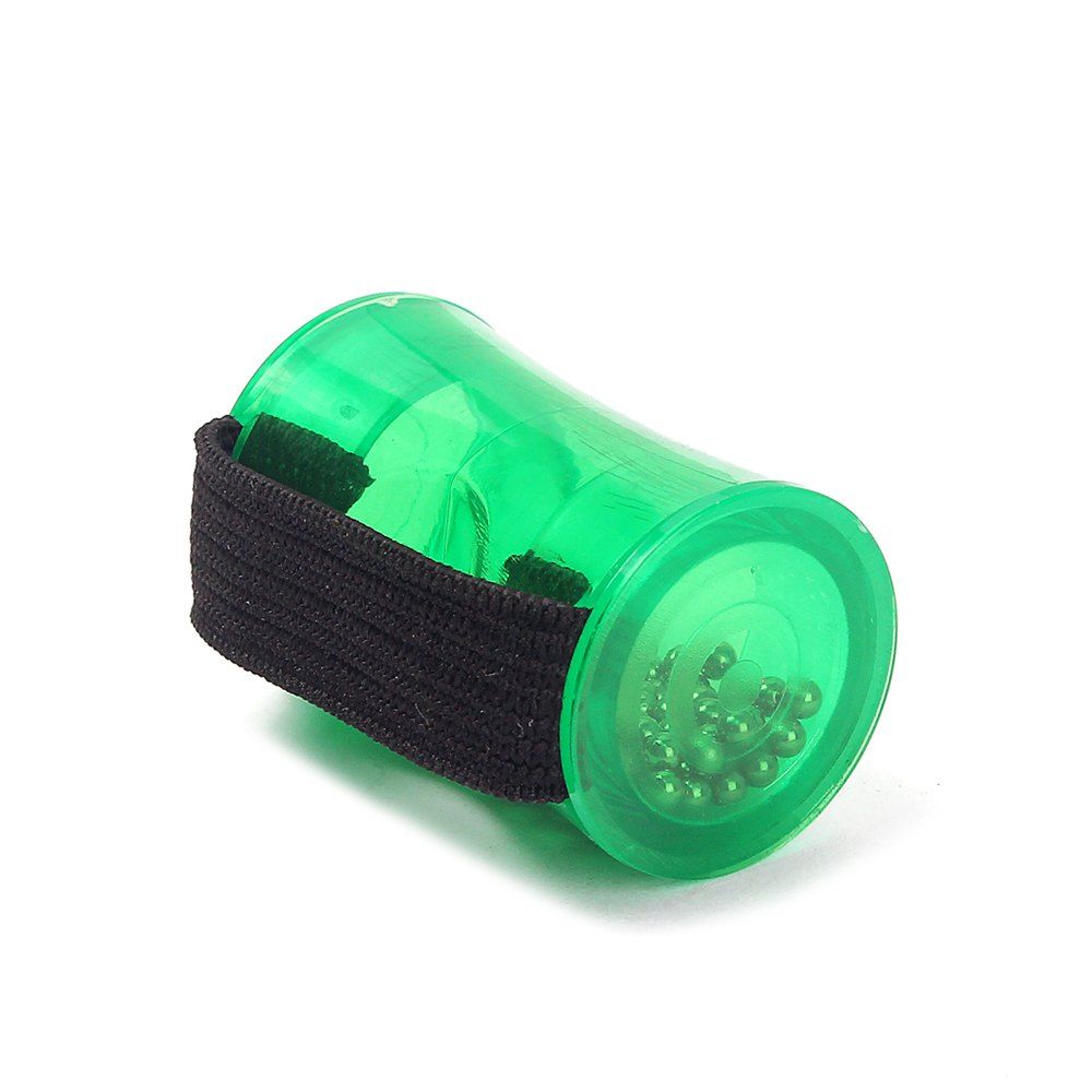 

Guitar Ukulele Sand Shaker Hammer Rhythm Maraca Cabasa Wear on Finger Ukulele Accessories, Green
