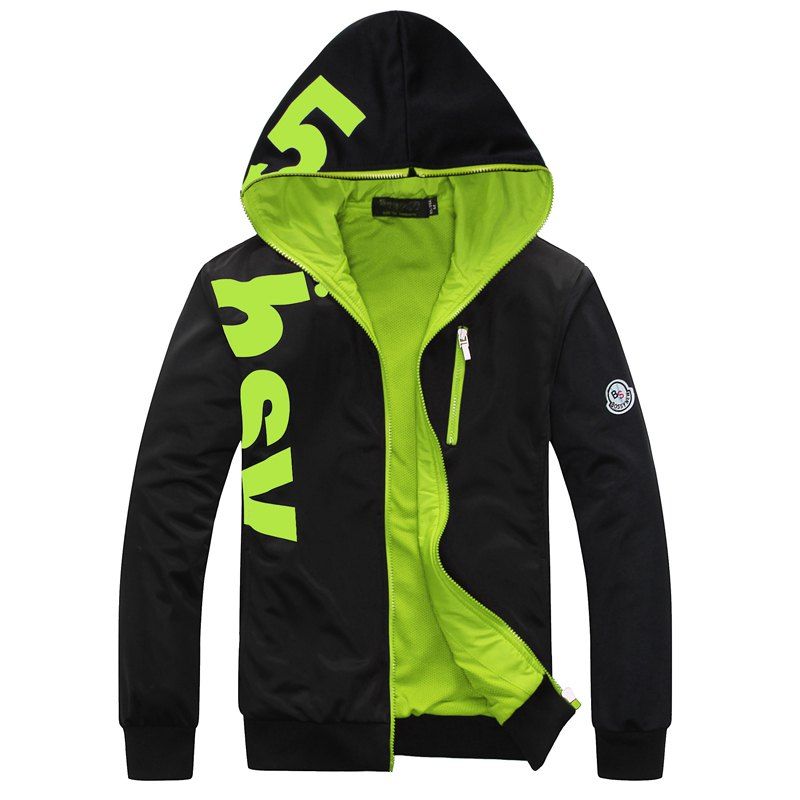 

Male Code Letter Stamp Hoodie, Green
