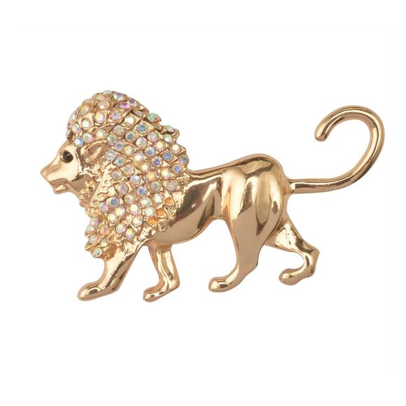 Or Lion Broche Hommes Costume Harajuku Broches Revers Hijab Broches Broche Pas Cher Homme Bijoux Acccessories - d'or 