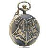 REEBONZ Steampunk Vintage H Quartz Pocket Watch Collier Pendentif - Couleur de cuivre 